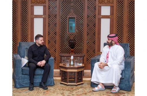 സൗദി കിരീടാവകാശി മുഹമ്മദ് ബിൻ സൽമാനും ഉക്രെയ്ൻ പ്രസിഡന്റ് സെലൻസ്‌കിയും കൂടിക്കാഴ്ച നടത്തി