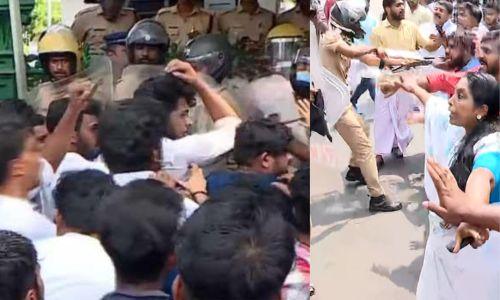 സിദ്ധാര്‍ത്ഥന്റെ മരണം: കെഎസ്‌യു സെക്രട്ടേറിയറ്റ് മാര്‍ച്ചില്‍ സംഘര്‍ഷം, പ്രവര്‍ത്തകന് പരിക്ക്