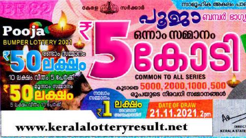 പൂജാ ബന്പർ നറുക്കെടുപ്പ്; അഞ്ചു കോടി ലോട്ടറി ഏജന്റിന് പൂജാ ബന്പർ നറുക്കെടുപ്പ്; അഞ്ചു കോടി ലോട്ടറി ഏജന്റിന്