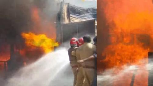 തിരുവനന്തപുരത്ത് ആക്രിക്കടയിൽ വൻ തീപ്പിടുത്തം തിരുവനന്തപുരത്ത് ആക്രിക്കടയിൽ വൻ തീപ്പിടുത്തം