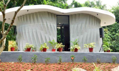 ത്രീഡി പ്രിൻ്റിംഗിലൂടെ കേരളത്തിൽ ആദ്യമായി നിർമിച്ച കെട്ടിടം മന്ത്രി കെ രാജൻ ഉദ്ഘാടനം ചെയ്തു