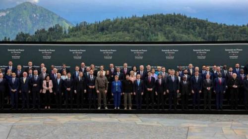 സ്വിറ്റ്സർലാൻഡിൽ സംഘടിപ്പിച്ച സമാധാന ഉച്ചകോടിയിൽ ബഹ്റൈൻ പങ്കാളിയായി