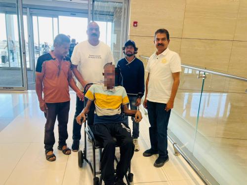 ബഹ്റൈനിൽ ചികിത്സയിലായിരുന്ന കാസർകോട് സ്വദേശി എംബസിയുടെ സഹായത്തോടെ നാട്ടിലേക്ക് മടങ്ങി