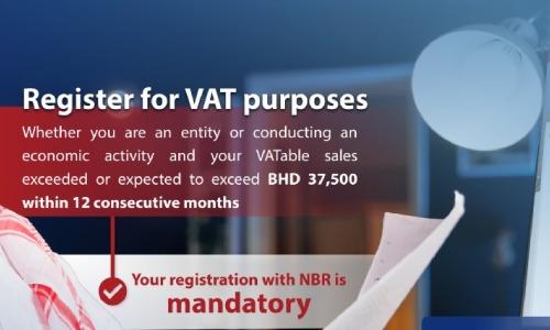 ബഹ്റൈനിൽ വാറ്റ് രജിസ്‌ട്രേഷൻ 27,000 കടന്നു; നിയമലംഘകർക്ക് കടുത്ത ശിക്ഷ