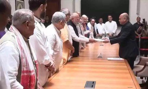 ഉപരാഷ്ട്രപതി തെരഞ്ഞെടുപ്പ്: നാമനിർദേശ പത്രിക സമർപ്പിച്ച് എൻ.ഡി.എ സ്ഥാനാർഥി