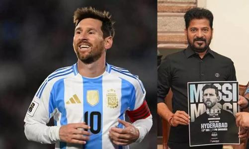 മെസ്സി ഹൈദരാബാദിലേക്ക്; മുഖ്യമന്ത്രി രേവന്ത് റെഡ്ഡിക്കൊപ്പം പന്ത് തട്ടും