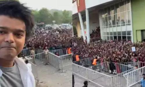 തിരവനന്തപുരത്തെ വന് സ്വീകരണത്തിന് മലയാളത്തിൽ നന്ദി അറിയിച്ച് വിജയ് തിരവനന്തപുരത്തെ വന് സ്വീകരണത്തിന് മലയാളത്തിൽ നന്ദി അറിയിച്ച് വിജയ്