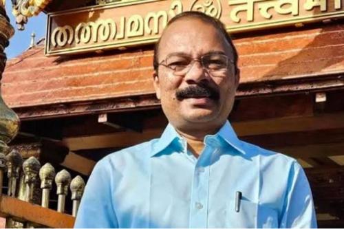 ശബരിമല സ്വർണക്കൊള്ള: മുൻ ദേവസ്വം ബോർഡ് പ്രസിഡന്റ് പി.എസ്. പ്രശാന്ത് കസ്റ്റഡിയിൽ