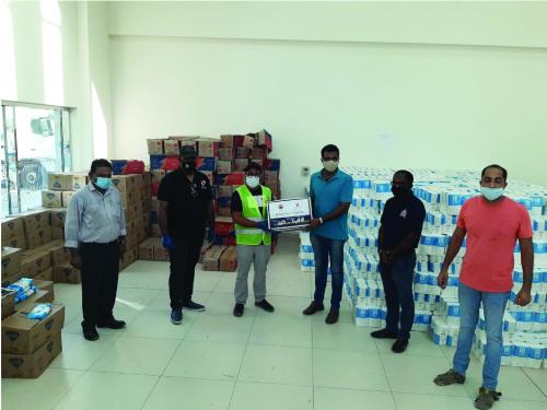 ഭക്ഷ്യകിറ്റുകൾ ഏറ്റുവാങ്ങി സാംസ 