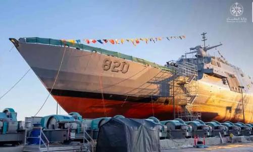 സൗദിയുടെ പുത്തൻ യുദ്ധക്കപ്പൽ 'ഹിസ് മജസ്റ്റി കിങ് സൗദ്' നീറ്റിലിറക്കി