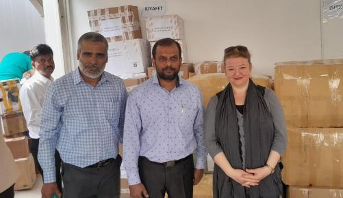 പ്രവാസി വെൽഫെയറിന്റെ നേതൃത്വത്തിൽ ഭൂകമ്പദുരിതാശ്വാസം നൽകി