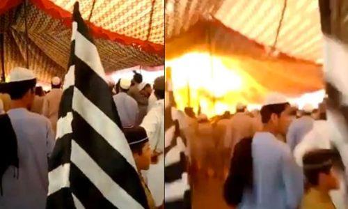 പാക്കിസ്ഥാനിലെ രാഷ്ട്രീയപാര്‍ട്ടി യോഗത്തിനിടെയുണ്ടായ സ്‌ഫോടനം: വീഡിയോ ദൃശ്യങ്ങള്‍ പുറത്ത്