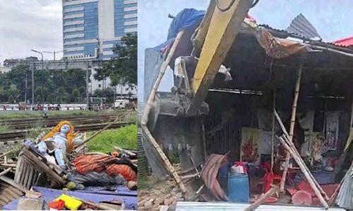 ബംഗ്ലാദേശിൽ ഹിന്ദു ക്ഷേത്രം പൊളിച്ചുമാറ്റി; പ്രതിഷേധം ശക്തം ബംഗ്ലാദേശിൽ ഹിന്ദു ക്ഷേത്രം പൊളിച്ചുമാറ്റി; പ്രതിഷേധം ശക്തം