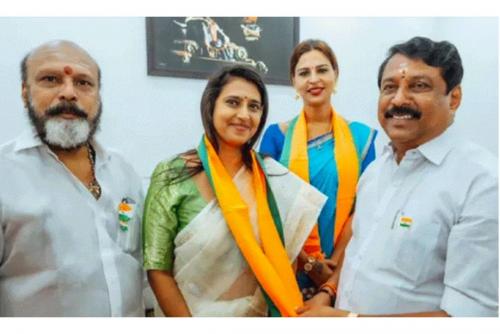 നടി കസ്തൂരി ബിജെപിയിൽ ചേർന്നു