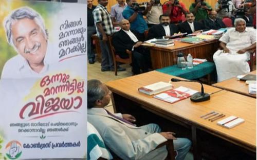 'ഒന്നും മറന്നിട്ടില്ല വിജയാ, നിങ്ങൾ മറന്നാലും ഞങ്ങൾ മറക്കില്ല'; മാസപ്പടി വിവാദത്തിൽ കോട്ടയത്ത് ഫ്ലെക്സ് പോര്