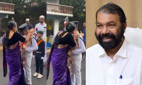 നബി ദിന റാലിയിലെ ദൃശ്യം ”ചാപ്പ” കുത്തുന്നവർക്കുള്ള മറുപടിയെന്ന് വി ശിവൻകുട്ടി