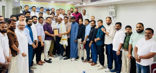 ശരീഫ് വില്ല്യാപ്പള്ളിക്ക് യാത്രയയപ്പ് നൽകി കെഎംസിസി കോഴിക്കോട് ജില്ലാ കമ്മിറ്റി