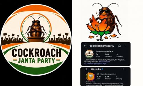 സോഷ്യൽ മീഡിയയിൽ ബിജെപിയെ മറികടന്ന 'കോക്രോച്ച് ജനതാ പാർട്ടി'യുടെ എക്സ് അക്കൗണ്ട് പൂട്ടി