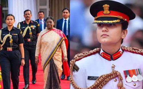 രാഷ്ട്രപതിയുടെ എഡിസിയായി മേജർ നവ്യ ഷെഖാവത്ത്; പദവിയിലെത്തുന്ന ആദ്യ വനിതാ കരസേനാ ഉദ്യോഗസ്ഥ