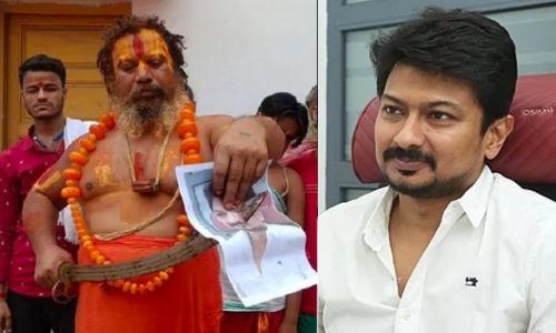 ഉദയനിധി സ്റ്റാലിന്റെ തലവെട്ടുന്നവർക്ക് 10 കോടിയെന്ന് അയോധ്യയിലെ സന്യാസി