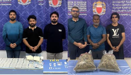 27,000 ദിനാറിലധികം വിലമതിക്കുന്ന മയക്കുമരുന്നുമായി ആറുപേർ ബഹ്‌റൈനിൽ അറസ്റ്റിൽ