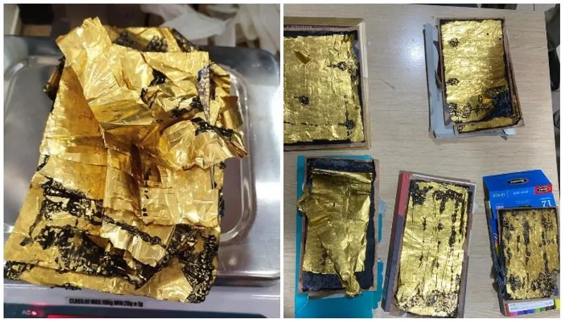 കണ്ണൂർ വിമാനത്താവളത്തിൽ ചോക്ലേറ്റിൽ ഒളിപ്പിച്ചു കടത്തിയ സ്വർണം പിടികൂടി 