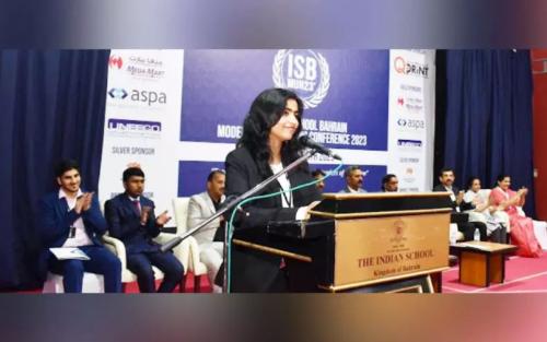 ഇന്ത്യൻ സ്കൂൾ മാതൃകാ യു.എൻ സമ്മേളനം സംഘടിപ്പിച്ചു ഇന്ത്യൻ സ്കൂൾ മാതൃകാ യു.എൻ സമ്മേളനം സംഘടിപ്പിച്ചു