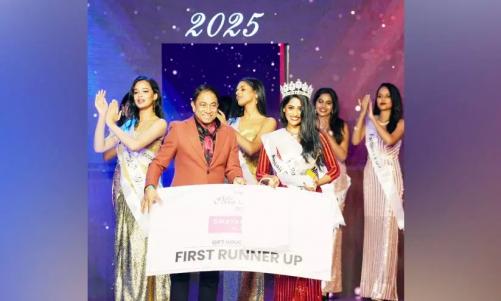 മിസ് കേരള സിൽവർ ജൂബിലി എഡിഷനിൽ ഫസ്റ്റ് റണ്ണർ അപ് ആയി ബഹ്റൈൻ പ്രവാസി അഞ്ജലി ഷമീർ