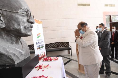 സ്വാതന്ത്ര്യത്തിന്റെ എഴുപത്തിയഞ്ചാം വാർഷികാഘോഷപരിപാടികൾക്ക് തുടക്കം കുറിച്ചു