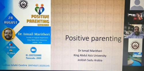 പൊസിറ്റിവ് പാരന്റിങ്ങ് വെബിനാർ സംഘടിപ്പിച്ചു