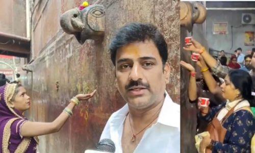 അത് ഭഗവാന്റെ വിഗ്രഹത്തിലെ ജലം തന്നെ, എസിയിലെതല്ല: ക്ഷേത്ര പുരോഹിതൻ അത് ഭഗവാന്റെ വിഗ്രഹത്തിലെ ജലം തന്നെ, എസിയിലെതല്ല: ക്ഷേത്ര പുരോഹിതൻ