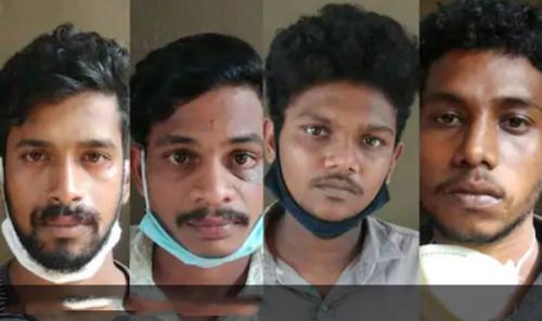 പൊലീസ് സ്റ്റേഷനിലേക്ക് പെട്രോൾ ബോബേറ്; നാലുപേർ അറസ്റ്റിൽ   