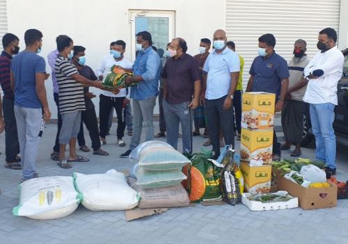 തൂബ്ലിയിലെ ലേബർ ക്യാന്പിലെ തൊഴിലാളികൾക്ക് സഹായം എത്തിച്ച് സംസ്കൃതി ബഹ്‌റൈൻ