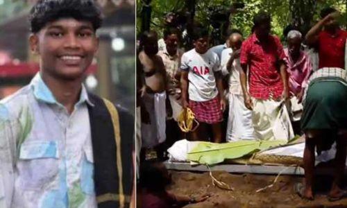 അനന്തുവിന് കണ്ണീരോടെ യാത്രാമൊഴി നൽകി നാട് അനന്തുവിന് കണ്ണീരോടെ യാത്രാമൊഴി നൽകി നാട്