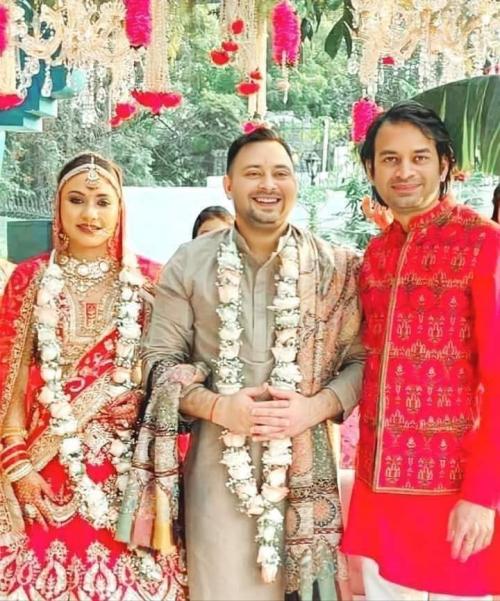 വിവാഹിതനായ തേജസ്വി യാദവിന് അഭിനന്ദനവുമായി നിതീഷ് കുമാർ 