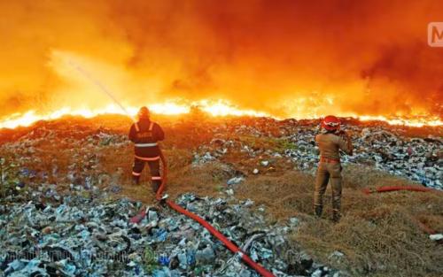 ബ്രഹ്മപുരത്തെ തീ അണക്കാൻ ചെലവായത് 1.14 കോടി രൂപ
