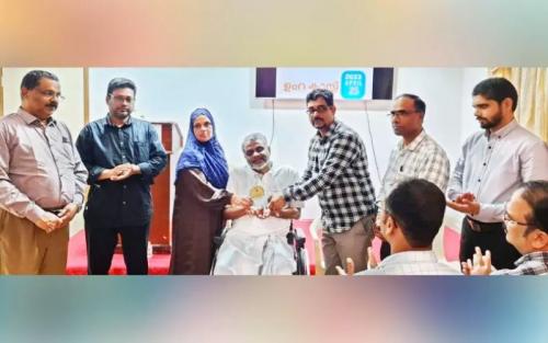 അബ്ദുല്ല കാട്ടുകണ്ടിക്ക് സ്വീകരണം നൽകി അബ്ദുല്ല കാട്ടുകണ്ടിക്ക് സ്വീകരണം നൽകി