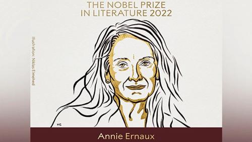 സാഹിത്യ നൊബേല്‍ സ്വന്തമാക്കി ഫ്രഞ്ച് എഴുത്തുകാരി അനീ എര്‍നു