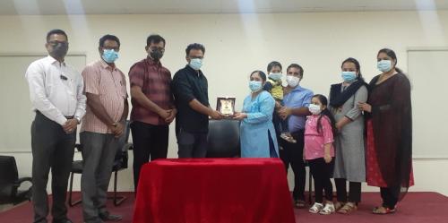 സന്ധ്യ ഷിജുവിന് ബഹ്റൈൻ കേരളീയ സമാജം പാഠശാല യാത്രയപ്പ് നൽകി