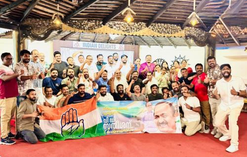 വി. ഡി. സതീശൻ മുഖ്യമന്ത്രിയായതിൽ സന്തോഷം പങ്കിട്ട് ഐ.വൈ.സി.സി ദേശീയ കമ്മിറ്റിയുടെ 'ആഘോഷരാവ്'