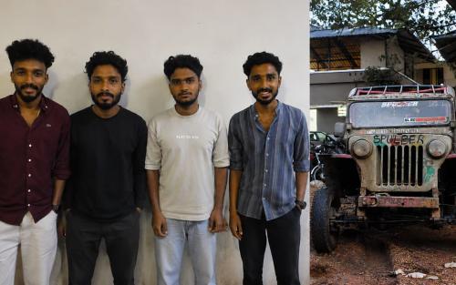 കാഞ്ഞിരപ്പുഴ റിസർവോയറിൽ ജീപ്പ് ഇറക്കി അഭ്യാസപ്രകടനം; വാഹനം പൊലീസ് കസ്റ്റഡിയിലെടുത്തു