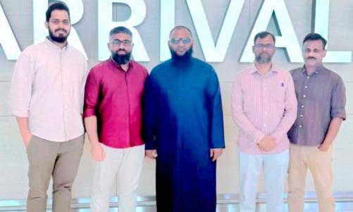ബഹ്‌റൈനിലെത്തിയ സലാഹുദ്ധീൻ ചുഴലിക്ക് വിമാനത്താവളത്തിൽ ഊഷ്മള സ്വീകരണം