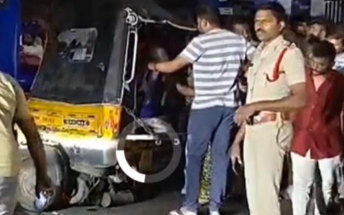 പിറന്നാൾ ആഘോഷം കണ്ണീരായി: ആന്ധ്രയിൽ ബസും ഓട്ടോയും കൂട്ടിയിടിച്ച് 4 കുട്ടികളടക്കം 7 മരണം