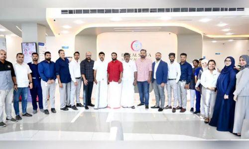 കോൺഗ്രസ് നേതാക്കൾ ദാർ അൽ ഷിഫ മെഡിക്കൽ സെന്റർ ഹൂറ ബ്രാഞ്ച് സന്ദർശിച്ചു കോൺഗ്രസ് നേതാക്കൾ ദാർ അൽ ഷിഫ മെഡിക്കൽ സെന്റർ ഹൂറ ബ്രാഞ്ച് സന്ദർശിച്ചു