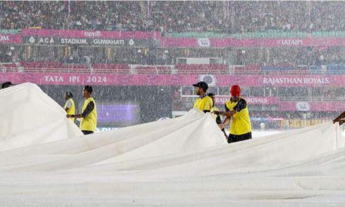 മഴ; രാജസ്ഥാൻ-കൊൽക്കത്ത മത്സരം ടോസിന് ശേഷം ഉപേക്ഷിച്ചു മഴ; രാജസ്ഥാൻ-കൊൽക്കത്ത മത്സരം ടോസിന് ശേഷം ഉപേക്ഷിച്ചു