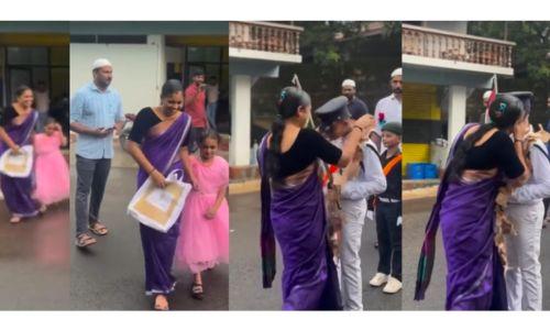 നബിദിന റാലിയെ നോട്ട് മാലയിട്ട് സ്വീകരിച്ച് അമ്മയും കുഞ്ഞും നബിദിന റാലിയെ നോട്ട് മാലയിട്ട് സ്വീകരിച്ച് അമ്മയും കുഞ്ഞും