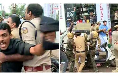 കണ്ണൂരിൽ ഗവർണർക്ക് നേരെ യൂത്ത് കോൺഗ്രസ്- കെ.എസ്.യു പ്രവർത്തകരുടെ കരിങ്കൊടി കണ്ണൂരിൽ ഗവർണർക്ക് നേരെ യൂത്ത് കോൺഗ്രസ്- കെ.എസ്.യു പ്രവർത്തകരുടെ കരിങ്കൊടി