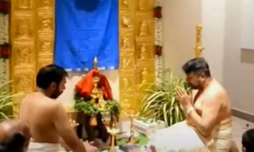 സ്വര്‍ണപ്പാളിയും ഉണ്ണികൃഷ്ണൻ പോറ്റി പ്രദർശനവസ്തുവാക്കി; നടൻ ജയറാം പൂജയിൽ പങ്കെടുത്തു