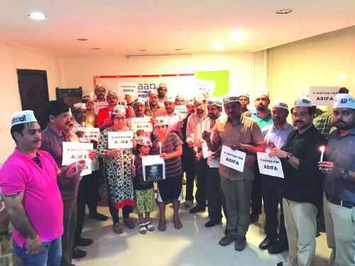 ആം ആദ്മി ബഹ്റൈൻ പ്രതിഷേധിച്ചു