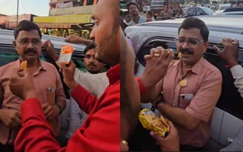 കൈക്കൂലി വാങ്ങി മുങ്ങാൻ നോക്കി; ഫുഡ് ഇൻസ്‌പെക്ടർക്ക് പഴകിയ ബിസ്കറ്റ് തീറ്റിച്ച് നാട്ടുകാരുടെ 'ഡിജിറ്റൽ' പണി